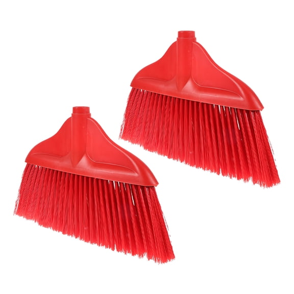 LOLIPPYY 2Pcs Home Sweeper Head Broom Head Plastic Red Household Tool