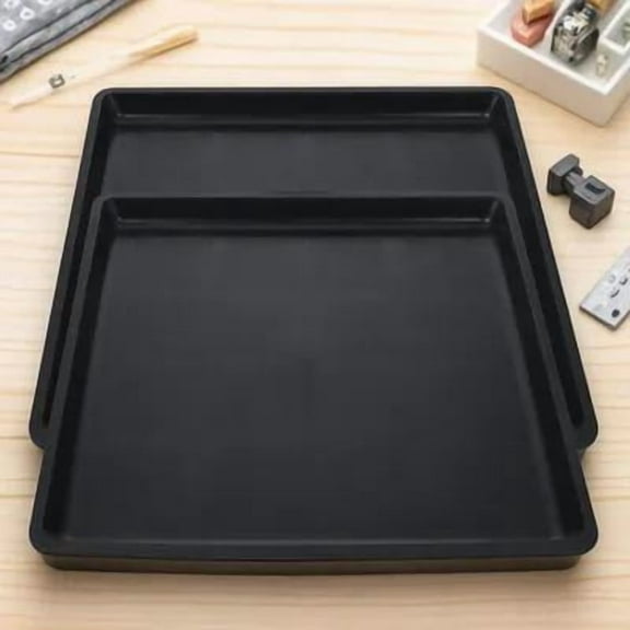 LOLIPPYY 2Pcs Household Pet Bedpan Leakproof Durable Black Cage Tray with Odor Resistant Easy Clean Design