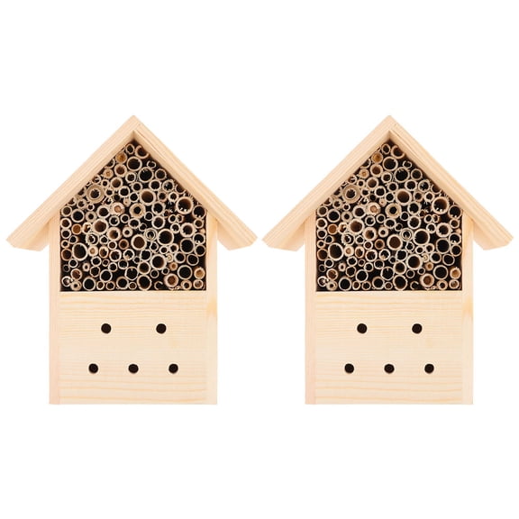 LOLIPPYY 2Pcs Insect Observation House Bee Hotel For Outdoor Enthusiasts