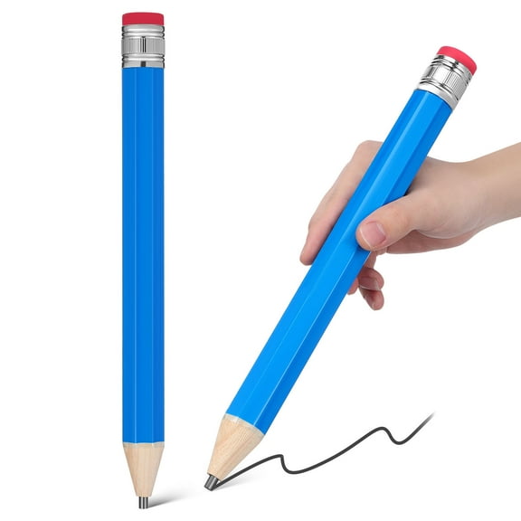 LOLIPPYY 2-Pack Jumbo Pencils Oversized Cylindrical Writing Stationery Pens for Display and Office Use