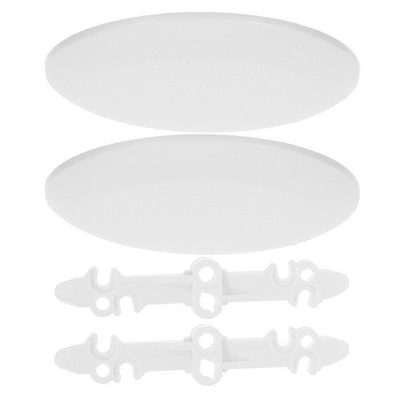 LOLIPPYY 2Pcs Junction Box Ceiling Cover Plate White Plastic Durable Flat Ceiling Cap