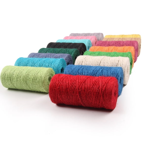 LOLIPPYY Craft Twine Cotton Rope Red 2Pcs for Tying Packages