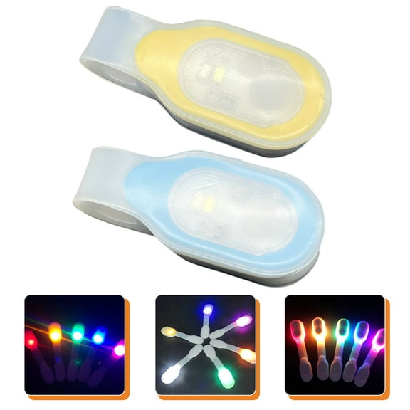 LOLIPPYY 2Pcs LED Clip on Lights with Magnetic Design for Hands Free Outdoor Running and Night Safety