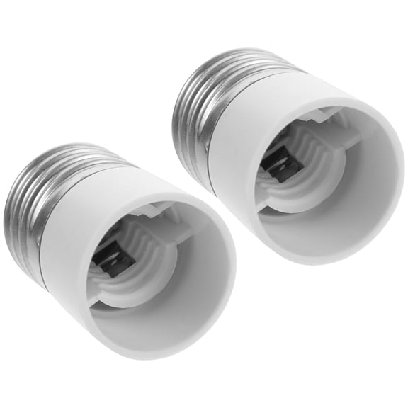 LOLIPPYY 2Pcs Black E27 to E14 Lamp Adapter Socket Converter for Lamp Use