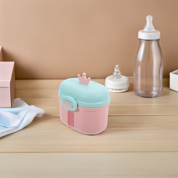 LOLIPPYY 2Pcs Large Formula Container Pink PP Compact Design For Travel Parents