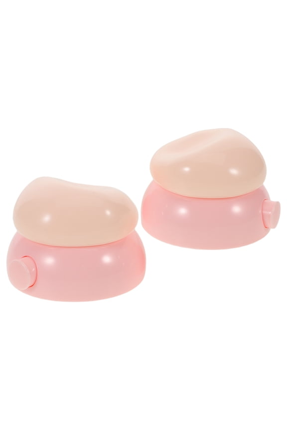 2Pcs Leak Proof Travel Lipstick Case Box for Balm Creams Sample Cosmetic Storage