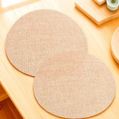 LOLIPPYY 2Pcs Light Brown Fabric Lamp Shade Diffuser for Ceiling Pendant and Chandelier Light Covers