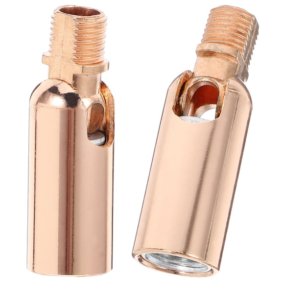 LOLIPPYY 2Pcs Light Socket Adapter Golden 180 Degree Swivel Head for Pendant Lights and Wall Lamps