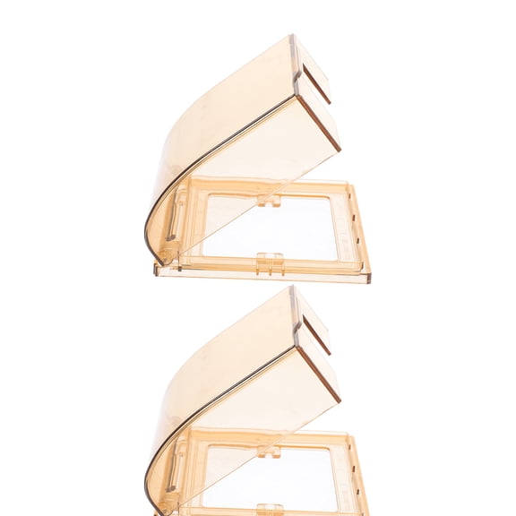 LOLIPPYY 2-Pack Child Proof Light Switch Covers Beige PP Simple Shape Electrical Safety Switch Plate