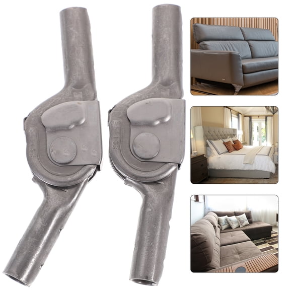 LOLIPPYY 2Pcs Lightweight Grey Sofa Hinge Adjustable Connector for Folding Furniture Backrest and Seat