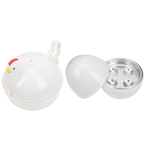 LOLIPPYY 2Pcs Lightweight Household Egg Poacher with Creative Design for Microwave Oven Use Assorted