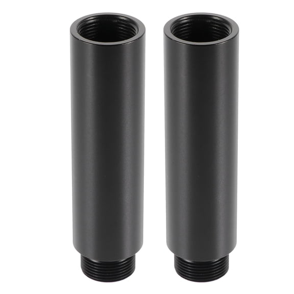 LOLIPPYY 2Pcs Lightweight Microphone Arm Stand Extension Rod Black Metal Easy Install