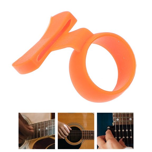 LOLIPPYY 2Pcs Lightweight Orange Guitar Picks Cover with Non Slip Feature for Guitar Lovers