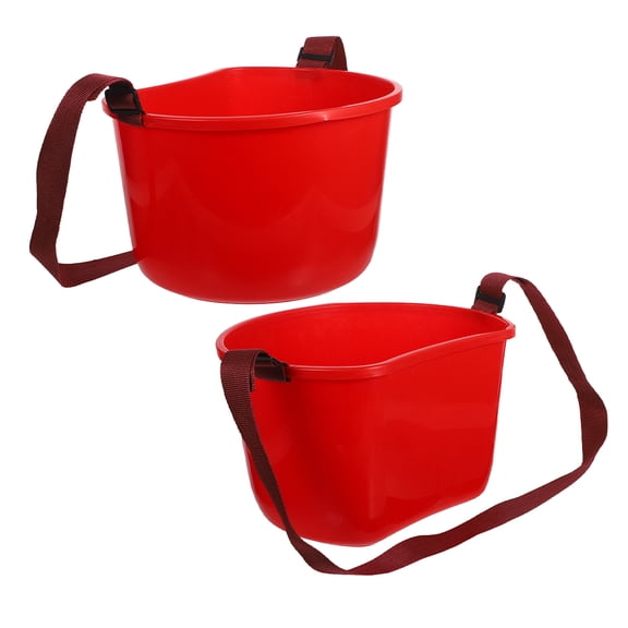LOLIPPYY 2Pcs Lightweight Plastic Fruit and Vegetable Picking Bucket Portable Garden Container
