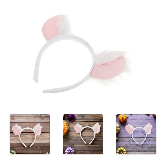 LOLIPPYY 2Pcs Lightweight Plush Koala Ear Headband Animal Costume Decoration Headwear