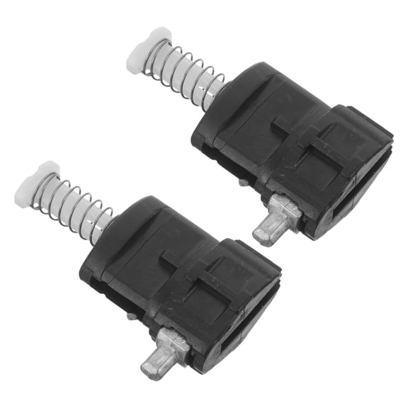 LOLIPPYY 2Pcs Luggage Case Handle Grip Black Pvc Locking Clips for Family Trips