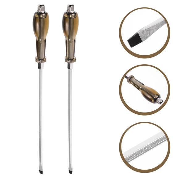 LOLIPPYY Set of 2 Manual Repair Screwdrivers with Magnetic Tips and Chromium Vanadium Steel Core for Precision Work