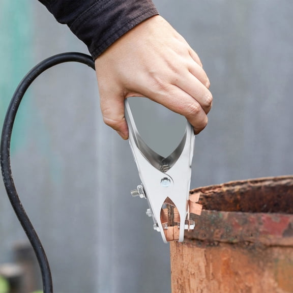 LOLIPPYY 2Pcs Manual Welder Grounding Clip Silver with Excellent Conductivity and Durable Construction