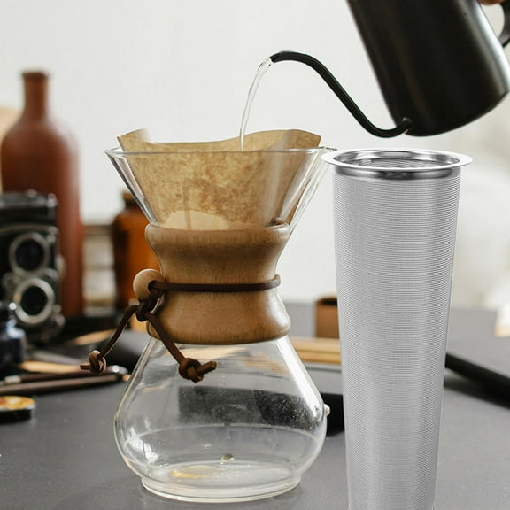 LOLIPPYY 2-Pack Jar Cold Brew Coffee Filter Stainless Steel Mesh Iced Tea Infuser