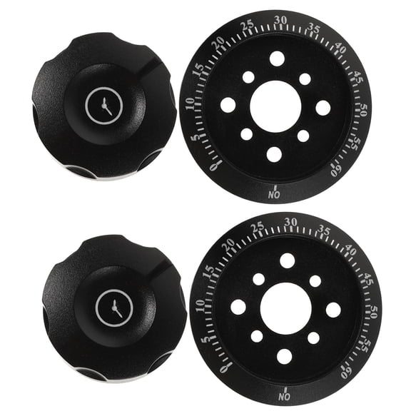 LOLIPPYY 2Pcs Mechanical Kitchen Timer with Bell Reminder Black Knob for Cooking Steaming and Oven Use