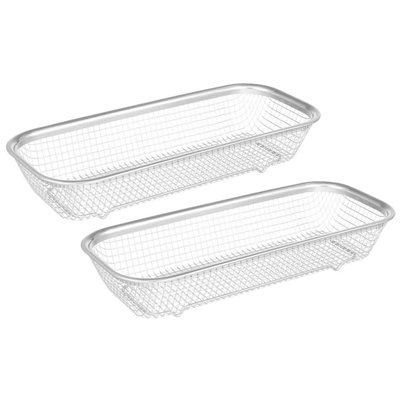 LOLIPPYY 2Pcs Mesh Basket For Dishwasher Stainless Steel Cutlery Storage Accessory