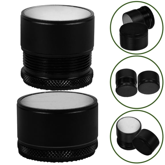 LOLIPPYY 2-Pack Black Metal Bed Risers for Furniture Lifting, Sofa Legs, Couch, Tables, and Home Use