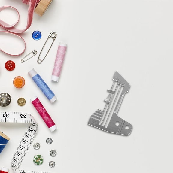 LOLIPPYY 2Pcs Metal Stitch Plate for 3 Thread Overlock Sewing Machine Home Sewing Accessories