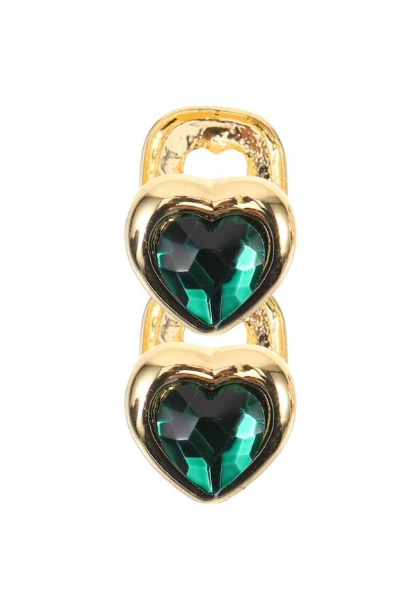 2Pcs Metal Teeth Grill in Green for Decoration Durable Removable Costume Accessory