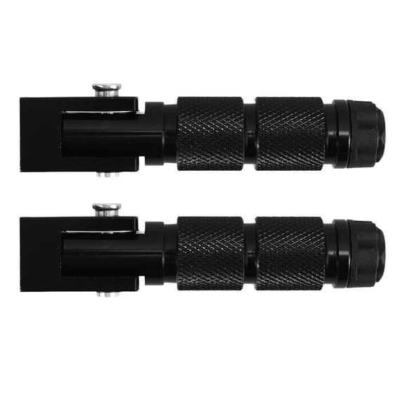 LOLIPPYY 2Pcs Motorcycle Foot Pegs Aluminum Alloy Footrests for Electric Vehicle Black