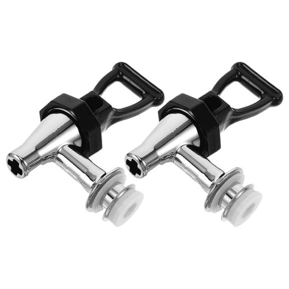 LOLIPPYY 2Pcs Mug Spout Replacement Black Pp Flow Control for Beverage Dispenser and Milk Tea Bucket