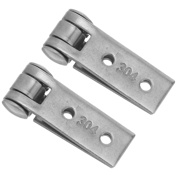 LOLIPPYY 2-Pack Stainless Steel Folding Window Hinges for Frameless , Smooth, Quiet and Multi-Purpose Use