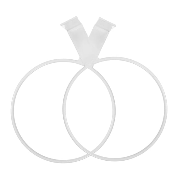 LOLIPPYY 2Pcs Multi-purpose Balls Holder Wall Iron White for Shopping Mall Counters and Households for Fan Gear