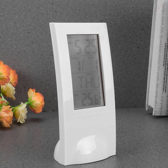 LOLIPPYY 2Pcs Multifunctional Electric Table Clocks with LED Display Temperature and Snooze Feature Assorted Colors