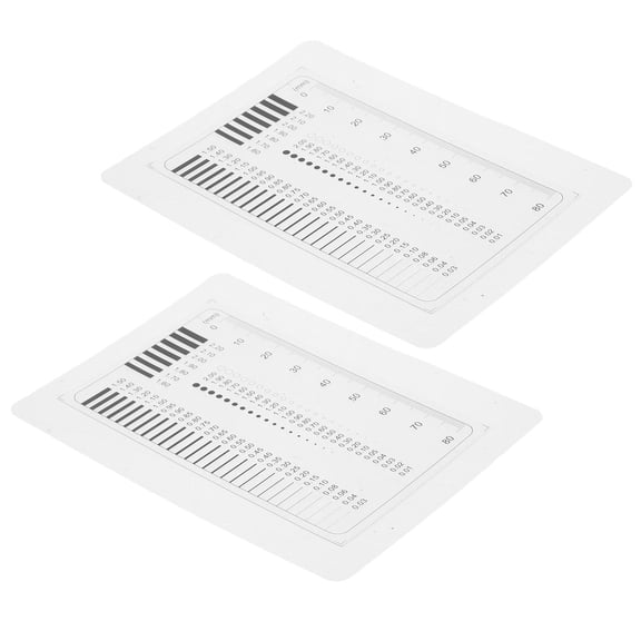 LOLIPPYY 2-Pack Plastic Measuring Rulers for Sewing with Multifunctional Design, Accurate Flaw Detection and Diameter Measurement Tools