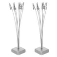 thumbnail image 1 of LOLIPPYY 2Pcs Multihead Memo Clip Holder Stand Silver for Desk Photo Display and Note Paper Organization, 1 of 8
