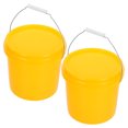 thumbnail image 1 of LOLIPPYY Set of 2 Yellow Multipurpose Storage Buckets for Home, Garden, and Outdoor Use - and Practical Containers, 1 of 8
