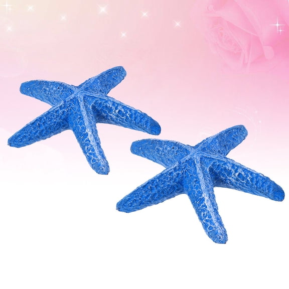 LOLIPPYY 2Pcs Natural Looking Artificial Fish for Aquariums Blue Floating Decoration