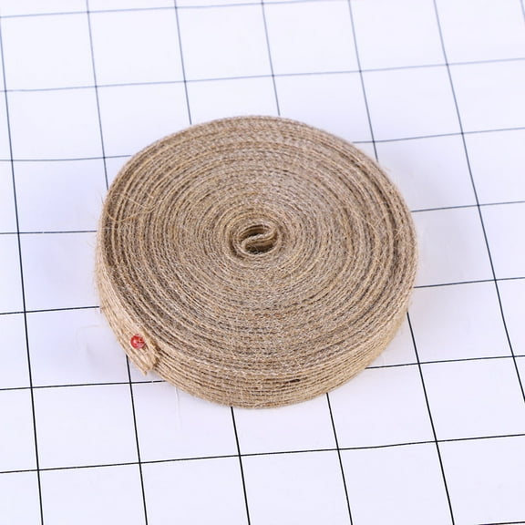 LOLIPPYY 2Pcs Natural Rope Jute Ribbon for DIY Craft Projects and Embellishments