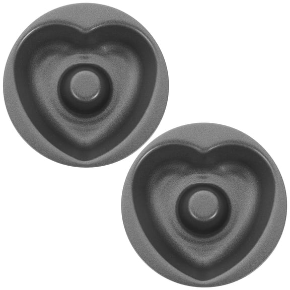 LOLIPPYY 2Pcs Nonstick Carbon Steel Doughnut Baking Pan Mold for Cake Making and Baking