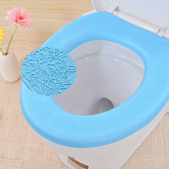 LOLIPPYY 2Pcs O Shaped Toilet Seat Covers Made of Soft Material Assorted Colors for Toilet Use