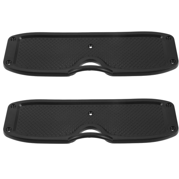 LOLIPPYY 2Pcs Outboard Transom Plate Pad Black PP For Water Sports Fishing Trips