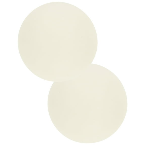 LOLIPPYY Set of 2 Beige PVC Ice Hockey Pucks for Indoor and Outdoor Practice and Competitive Play