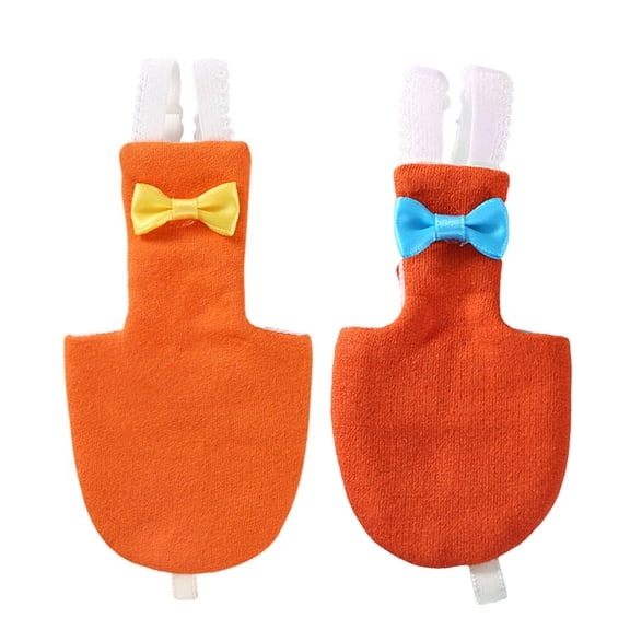 LOLIPPYY 2Pcs Parrot Bird Clothes Durable Soft Cotton Fabric Adjustable Lightweight Flight Suit