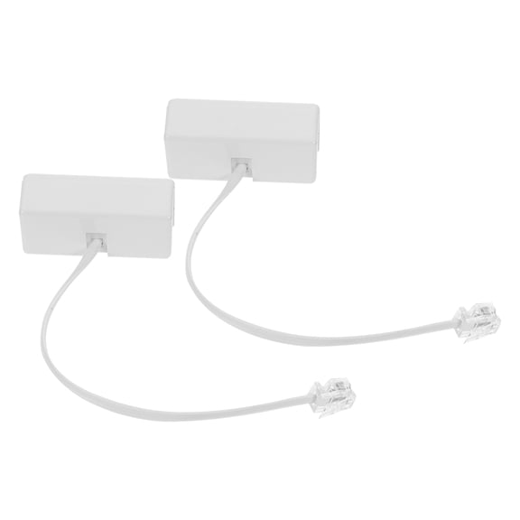 LOLIPPYY 2Pcs Phone Splitter for Landlines Rj11 Rj14 Telephone Line Adapter with Detachable Design and Stable Signal