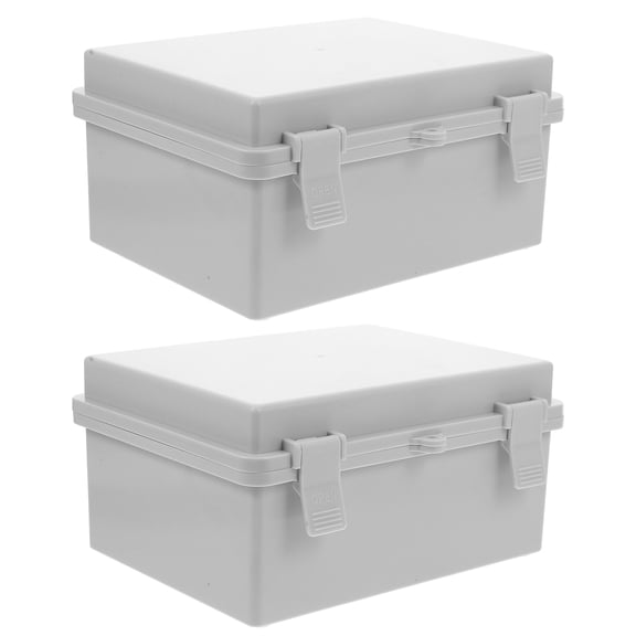 LOLIPPYY 2Pcs Plastic Outdoor Electrical Junction Box with Easy Installation and Sleek Design