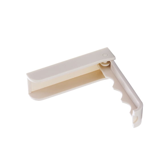 LOLIPPYY 2Pcs Plastic Wall Mount Folding Hooks Self Adhesive for Jackets Hats Purses in Beige