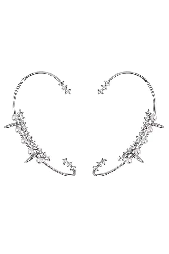 2Pcs Plated Non Piercing Ear Bone Clips Ear Elegant Fashion Accessory