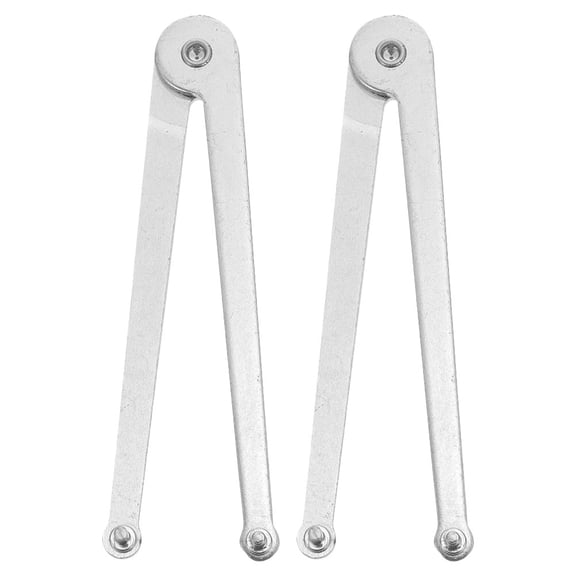 LOLIPPYY 2-Pack Plated Adjustable Spanner Wrench for Angle Professional Repair Tool