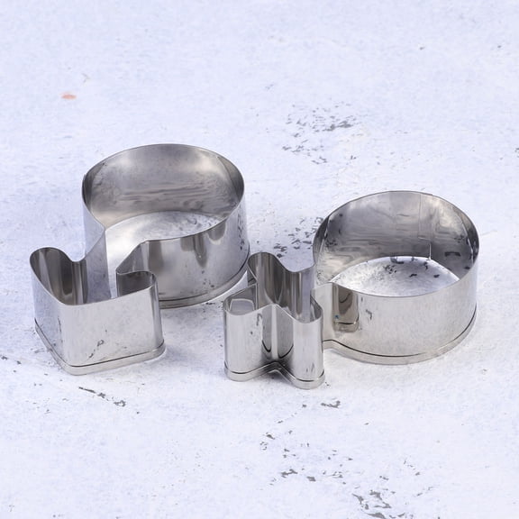 LOLIPPYY 2Pcs Plated Silver Gender Symbol Baking Mold Fondant Mold Stainless Steel Non Rust