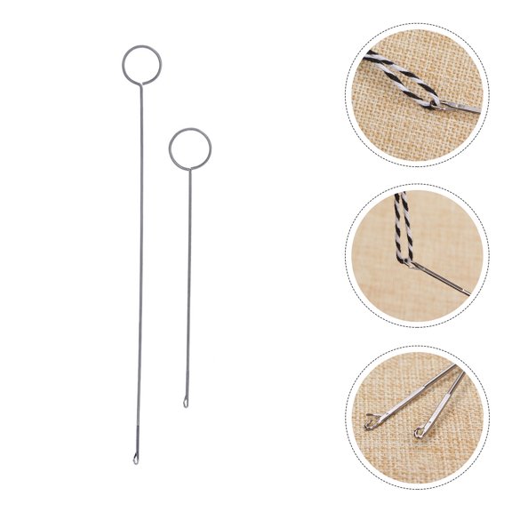 LOLIPPYY 2Pcs Plated Silver Wire Loop Turner Hook for Sewing Button Loops and Crochet Accessories